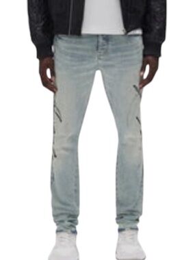 Purple Brand P001 Skinny Double Script